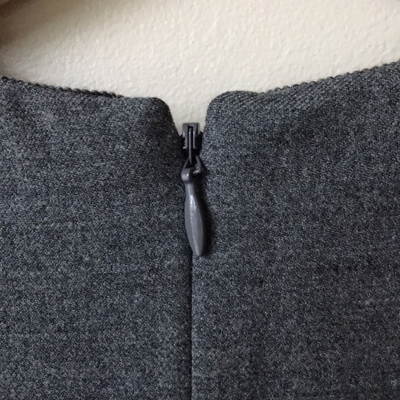 J.Crew tall pleated sheath grey dress - Picture 9 of 9